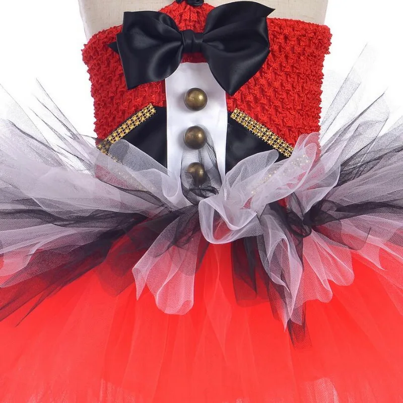 Halloween Kids Tutu Jurk Voor Meisje Verjaardagsfeestje Circus Orkest Cosplay Kostuum Meisjes Kind Kerst Fancy Tule Jurk