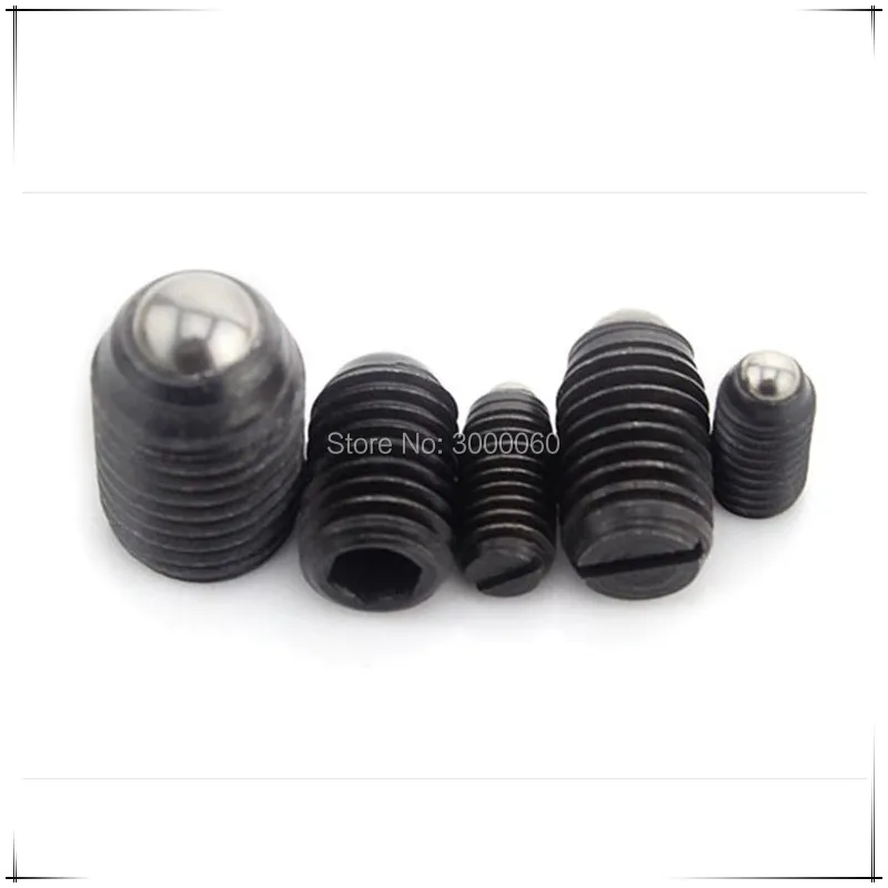 M3 Grade 12.9 Black Alloy Steel Hex Socket Ball Head Spring Plunger Set Screw 50pcs/lot