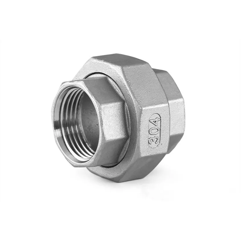 

1/2" BSP Female Straight Union Pipe Fitting 304 Stainless Steel Threaded Connector For Water Oil Air