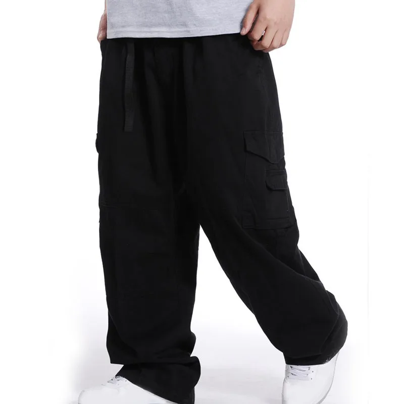 MFERLIER-pantalones Cargo sueltos para hombre, pantalón de talla grande 5XL, 6XL, 7XL, 4 colores, primavera y verano