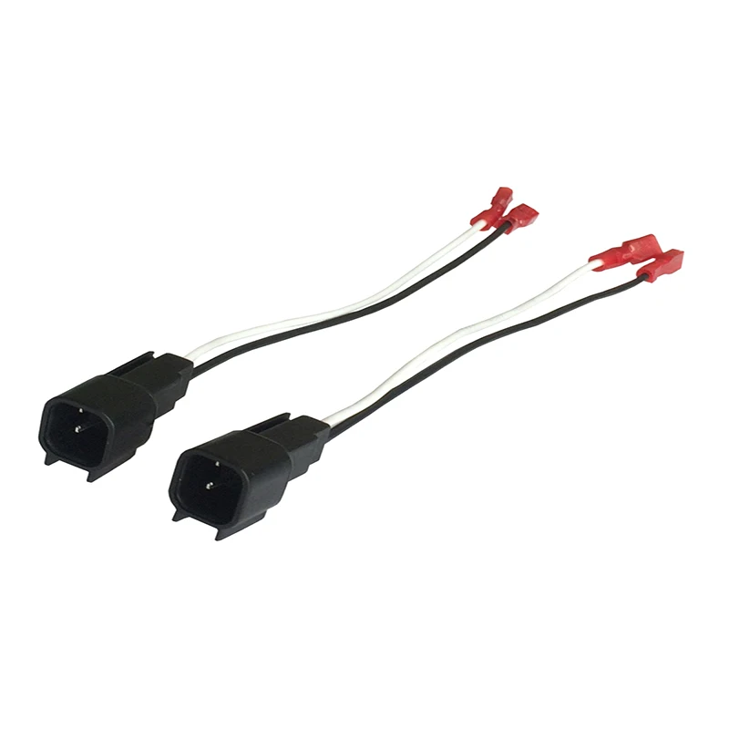 Speaker Wire Harness Connects Aftermarket to OEM Adapter Plug Set Connector Wiring Cable Adaptor 1 Pair For HONDA