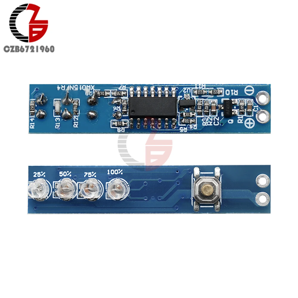 1S 2S 3S 4S 18650 Lithium Battery Capacity Indicator Li-ion Lipo Lead Acid Battery Power Level Indicator Tester Monitor for Car