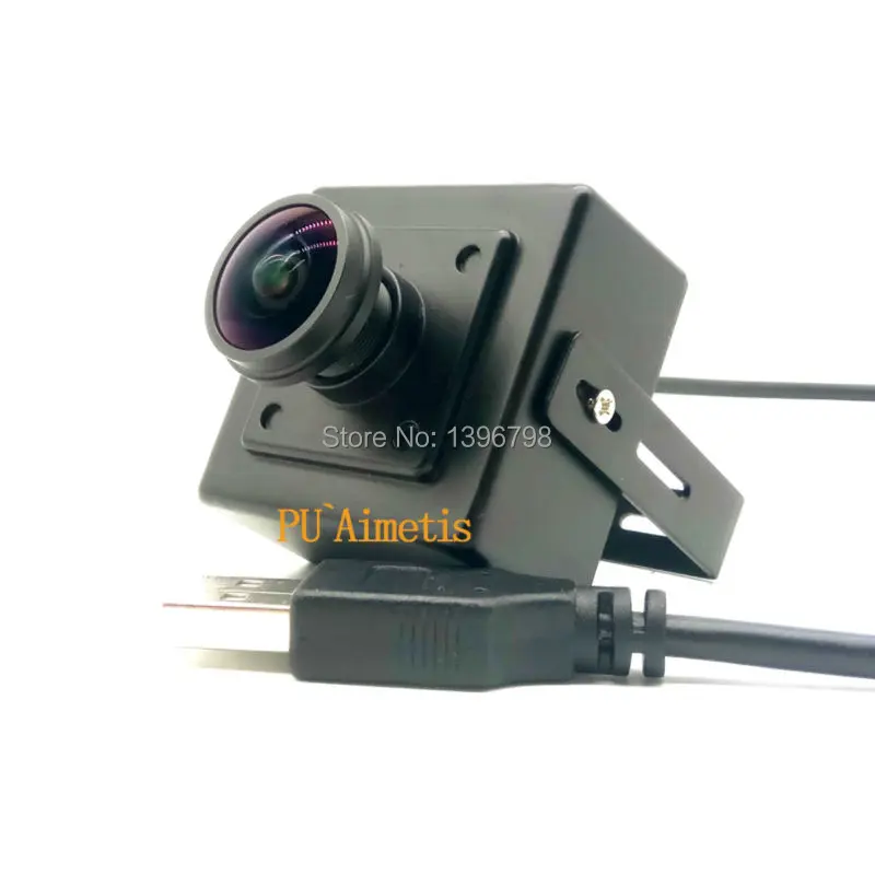 Câmera de Vigilância PU'Aimetis High Speed, UVC Mini Câmera USB, UVC Mini CCTV MJPEG, 1/2.7 OV2710, 170 °, 2MP, 1080P, Full HD, OV2710