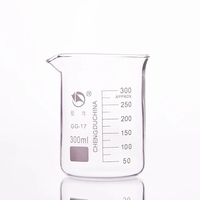 

3pcs Beaker in low form,Capacity 300ml,Outer diameter=76mm,Height=105mm,Laboratory beaker