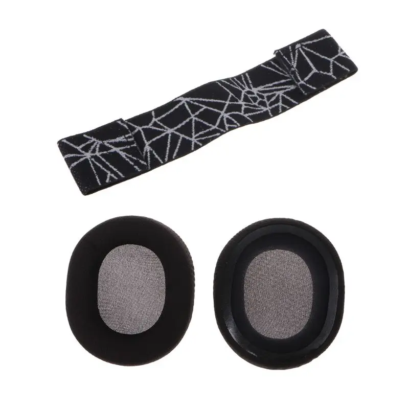 Foam Earpads Ear Pads Sponge Cushion Replacement Elastic Head Band Headband for SteelSeries Arctis 3/5/7 Gaming Headset hyq