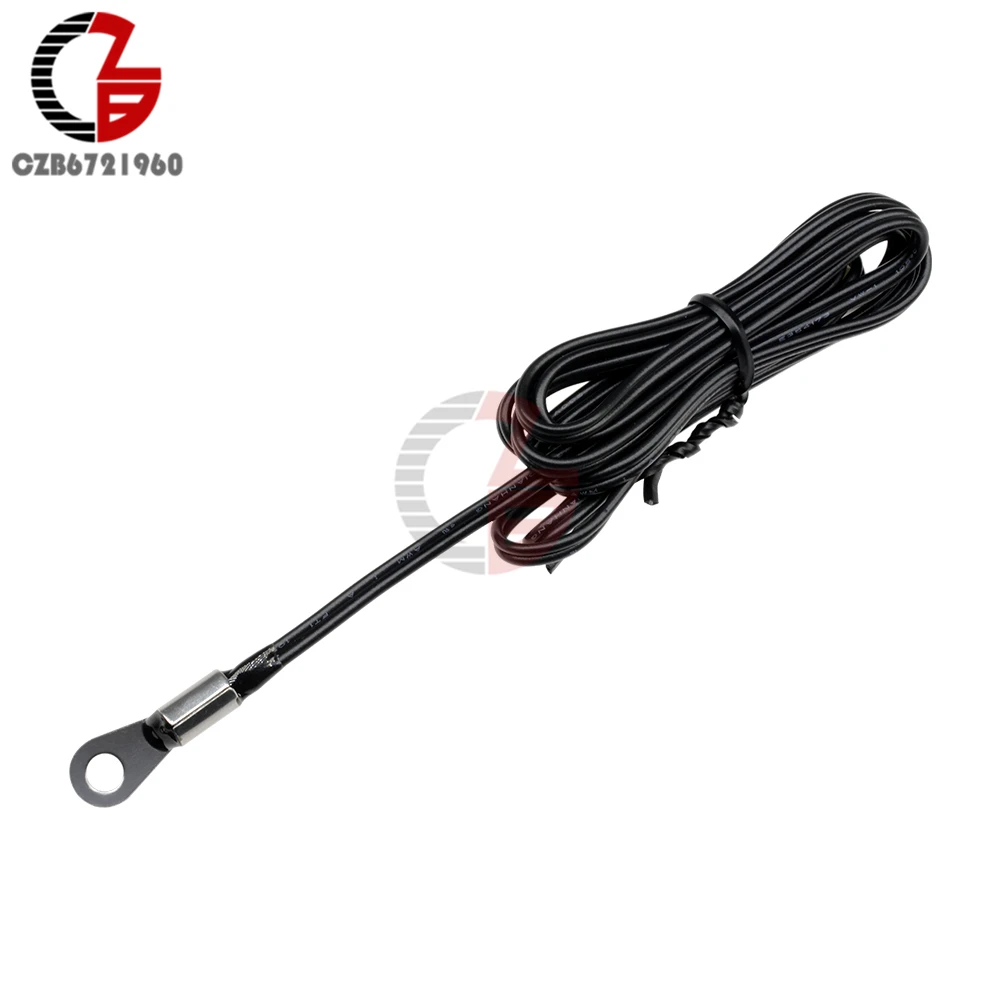 W1209 Fixed Mounting Hole 100CM 10K 3950 1% NTC Thermistor Waterproof Temperature Sensor for STC-1000 Thermostat Thermometer