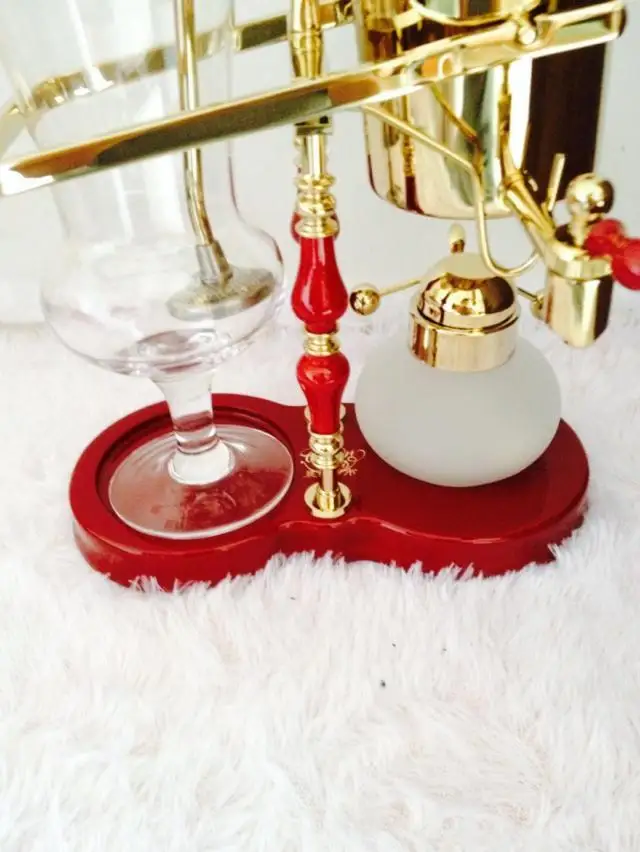 فاخر الشمبانيا الذهب البلجيكي الملكي صانع القهوة/سيفون وعاء قهوة خوائي/براد شاي مع أعلى جودة ، الكمال هدية عيد الميلاد