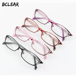 BCLEAR High-grade women spectacle frame metal alloy eyeglasses frame half frame glasses frame female optical eyeglasses S99002