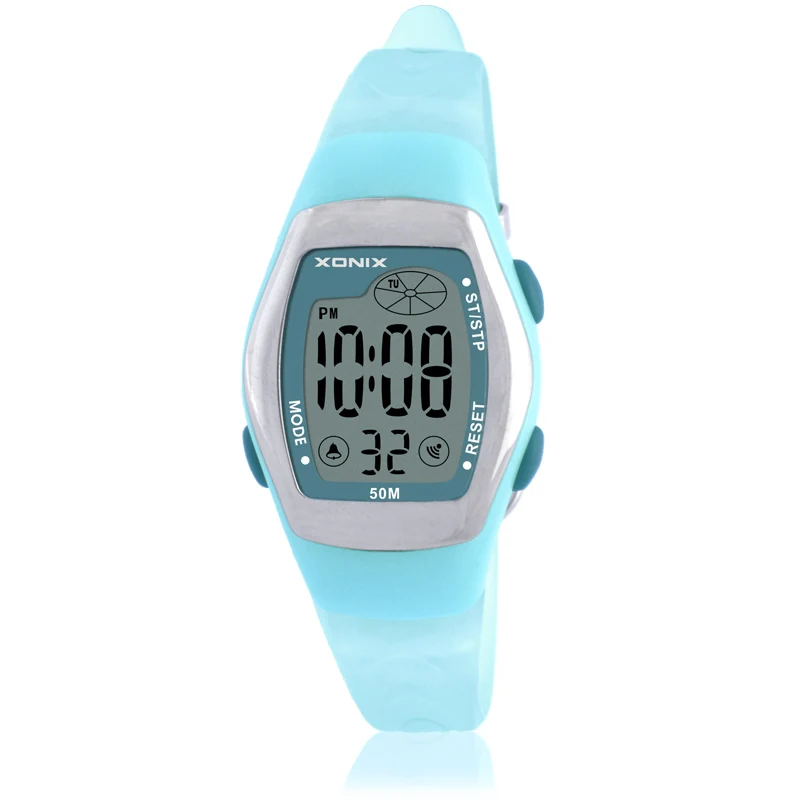 Hot!!! New Fashion Women Sports Watches Waterproof 50m Ladies Jelly Digital Watch Swimming Diving Reloj Mujer Montre Femme AR