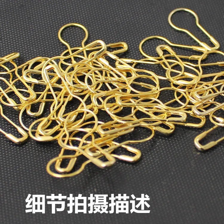 1000pcs Garment accessories gourd shaped pin safety pin brooch tag small pear shaped copper iron pin