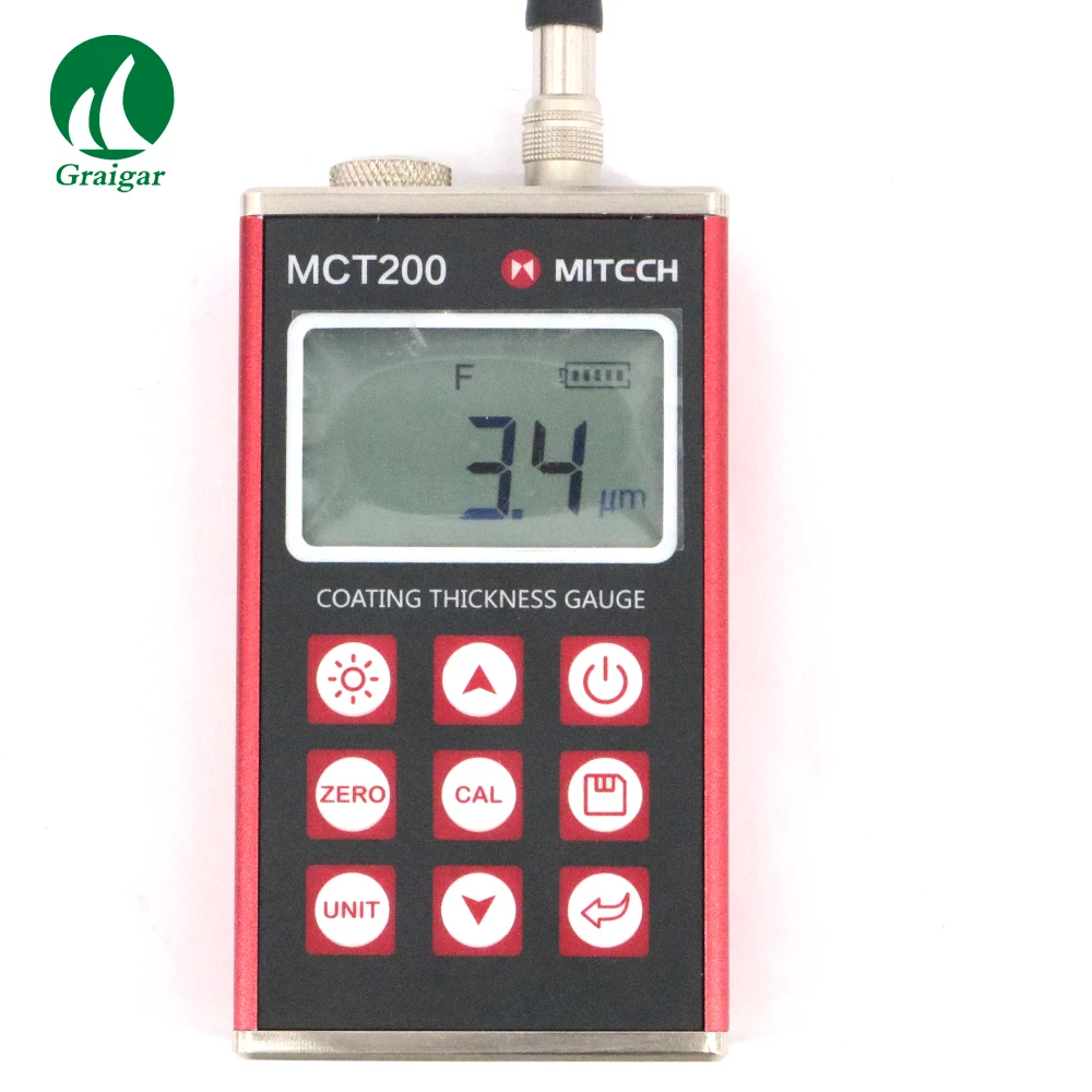 مقياس سمك طلاء الطلاء MCT200 الحث المغناطيسي والتيار الدوامي