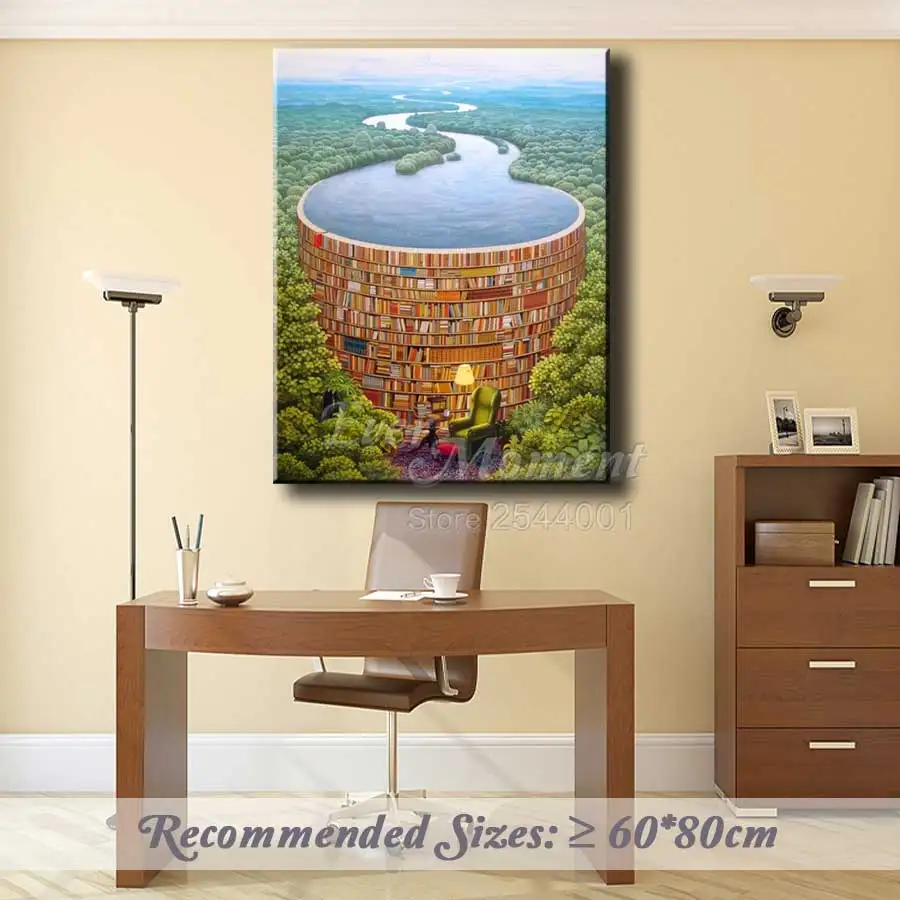 Ever Moment DIY Diamond Painting Cross Stitch Bookshelf Corner Forest River Relax Reading Time Diamond Mosaic ASF987