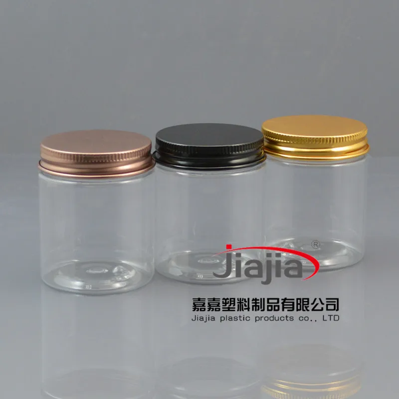 

50pcs 80ml Empty Container for Styling Gel Wax 80g Cream Jar, 80g PET Packaging Wholesale, clear 80 g PET Jar with aluminum lid