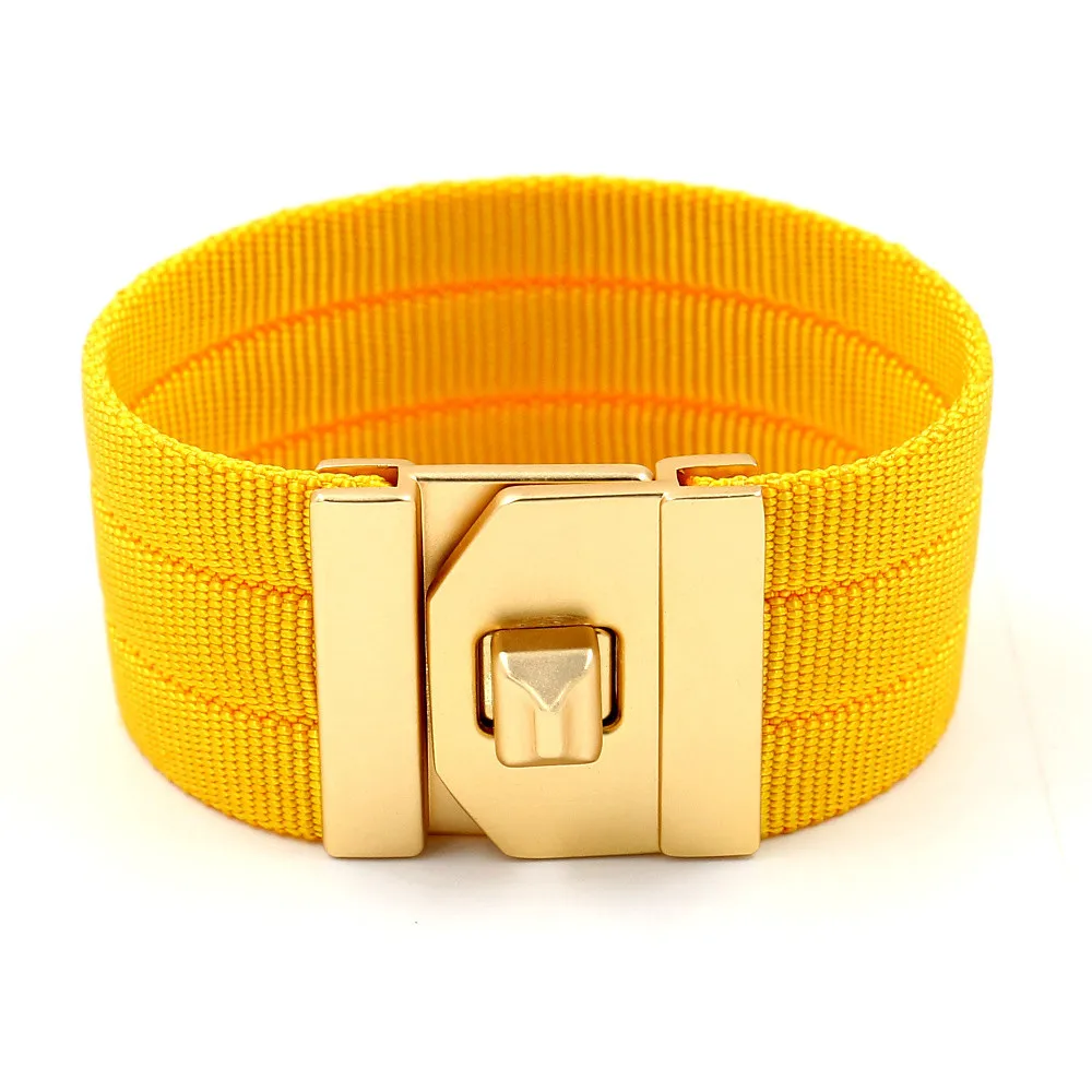 TOTABC New Color Ribbon Wide Female Bracelets & Bangles  Genuine Leather Bracelets For Women Christmas Jewelry Gifts