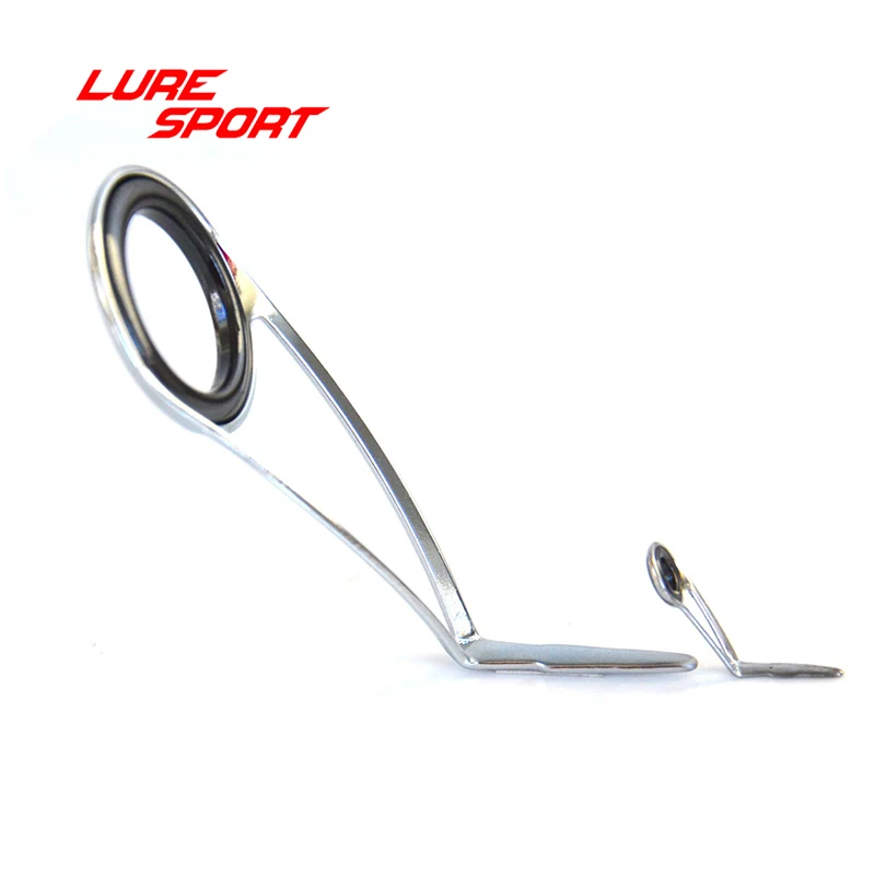LureSport KLH KL-M KL-L دليل 10 قطعة الفضة مات رمادي إطار فولاذي حلقة سوداء قضيب بناء مكون إصلاح ملحق ذاتي الصنع
