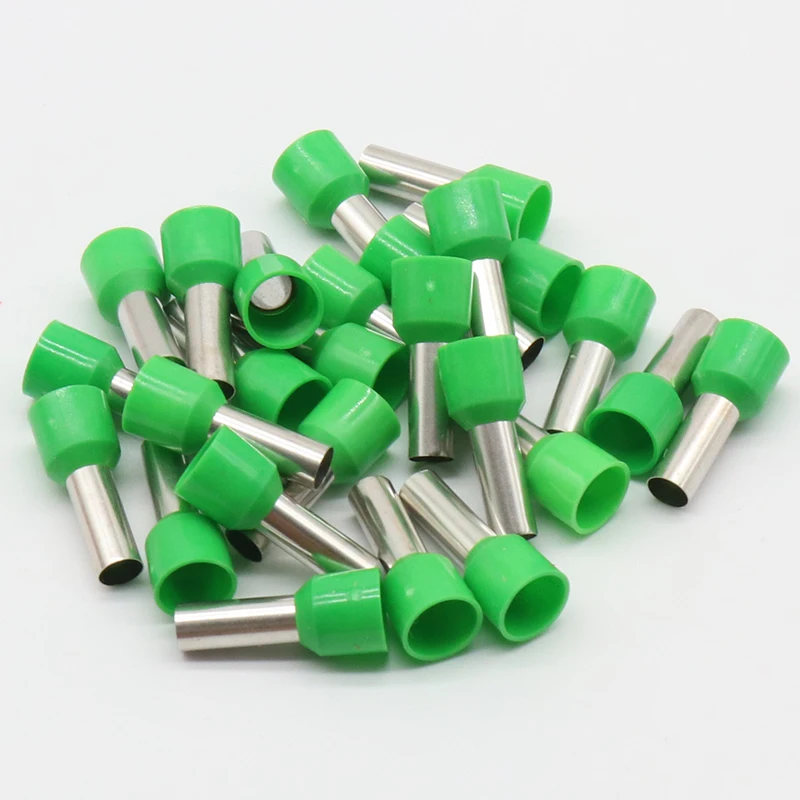 E10-12 Tube insulating Insulated terminals 10MM2 Cable Wire Connector 100PCS/Pack Insulating Crimp Terminal Connector E-