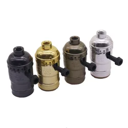 1Pc Classic Retro Edison E27 Lamp Socket Vintage Edison Light Holder Industrial Bulb Lamp Bases Lighting Accessories Lamp Bases