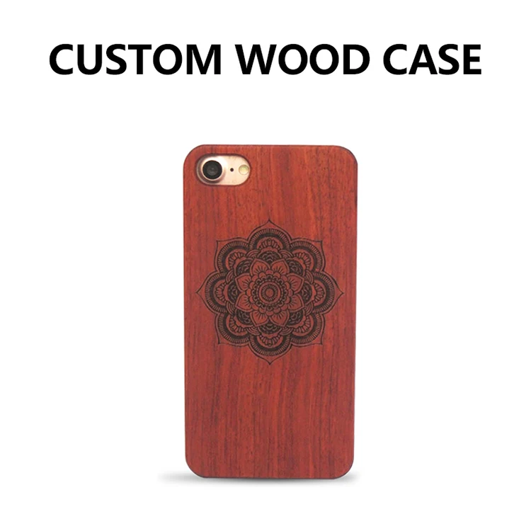 

50 pcs Hot Sale Customize Bamboo Wood Skull Carving Case for iPhone 8 Novelty Wooden Case Cover for iPhone 6s plus 6 plus