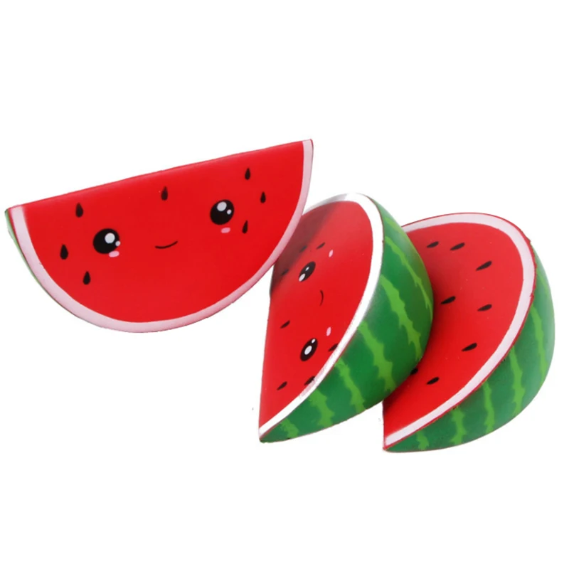 Jumbo Kawaii Wassermelone Squishy Simulierte Frucht Langsam steigendes Brot Duftendes Quetschspielzeug Stressabbau für Kinder Weihnachtsgeschenk – Detail 3