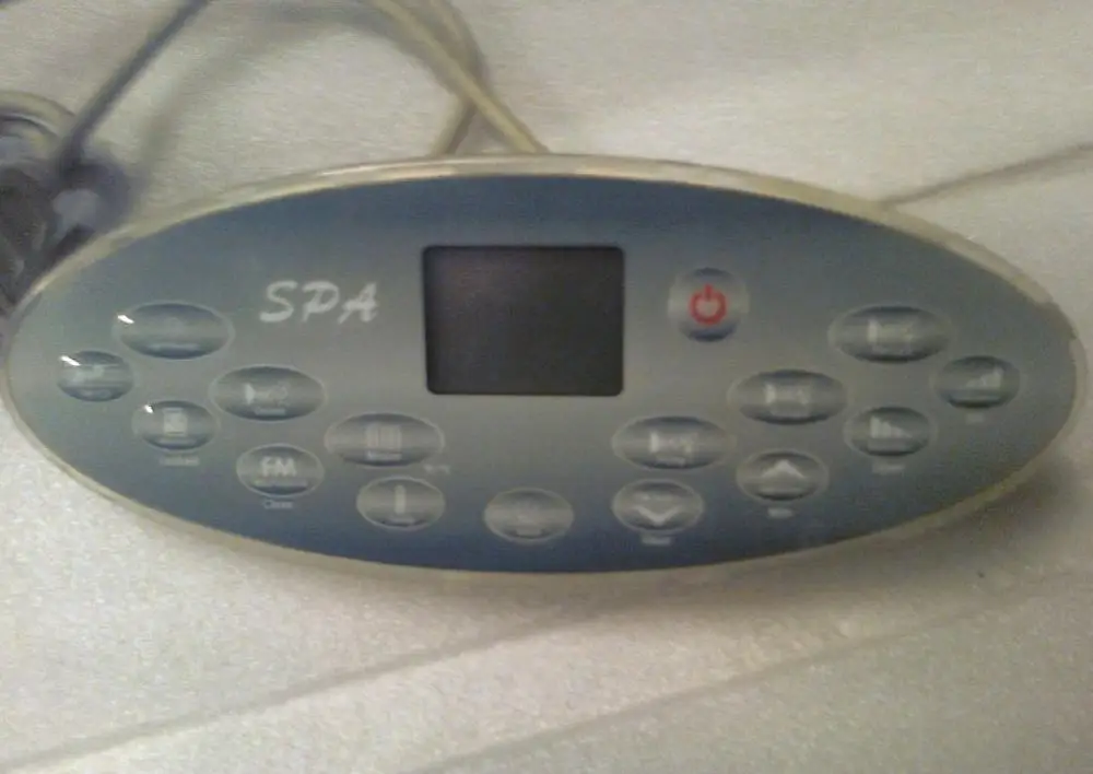 Spa display panel LCD screen - JAZZI Escape Wellis spa front panel