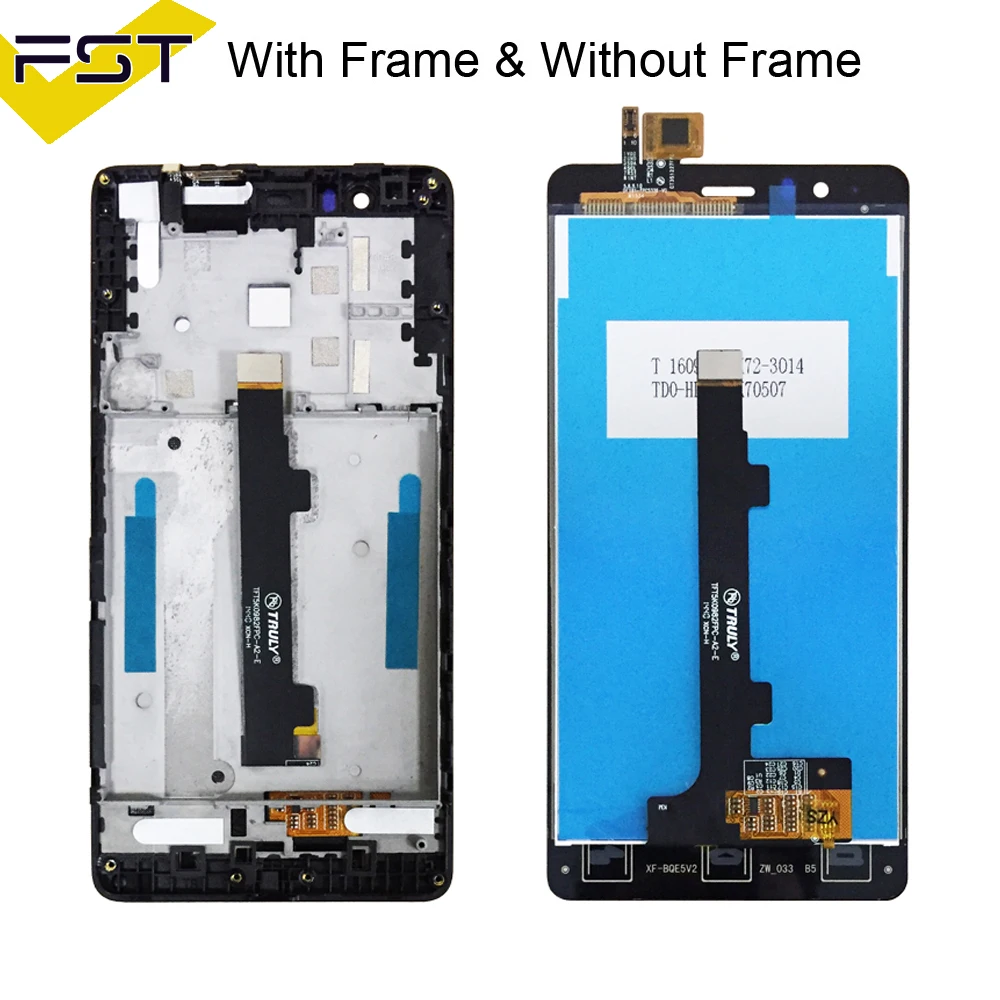 For BQ Aquaris E5 HD FHD LCD Display Screen E5S E5 4G LCD Touch Screen Digitizer Full Assembly 100% Tested LCD With Frame