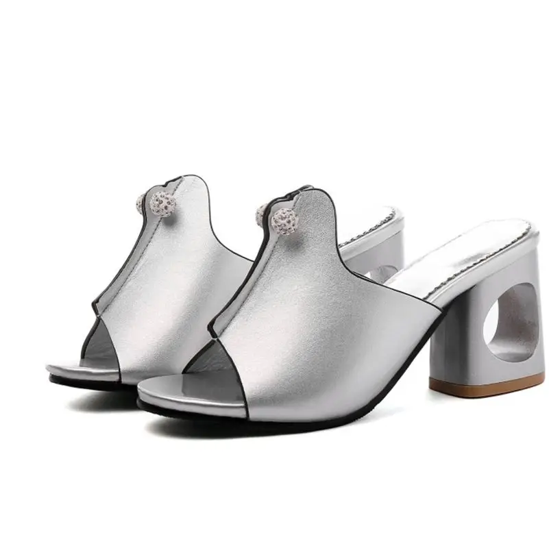 BLXQPYT Plus Big size women Summer Slippers Style Sandals Fashion Sexy Super High Heels (7 cm) Party Wedding Shoes Woman c9-97