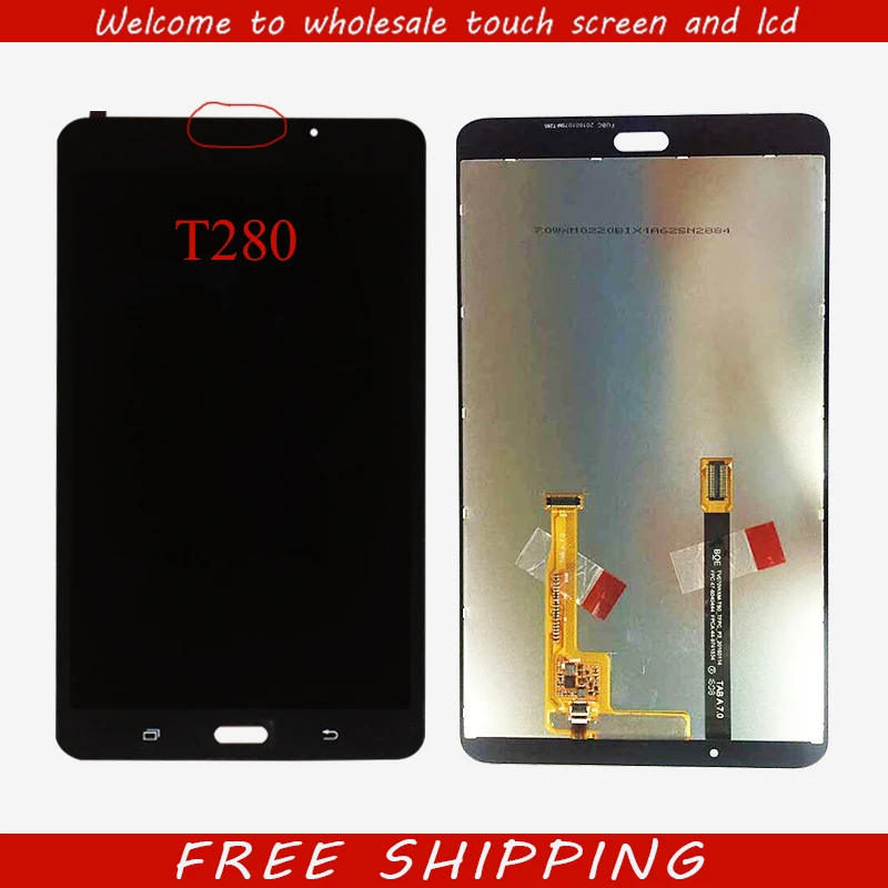 New for Samsung Galaxy Tab A 7.0 2016 SM-T280 SM-T285 T280 T285 LCD Display Touch Screen Digitizer Assembly Tablet PC Parts