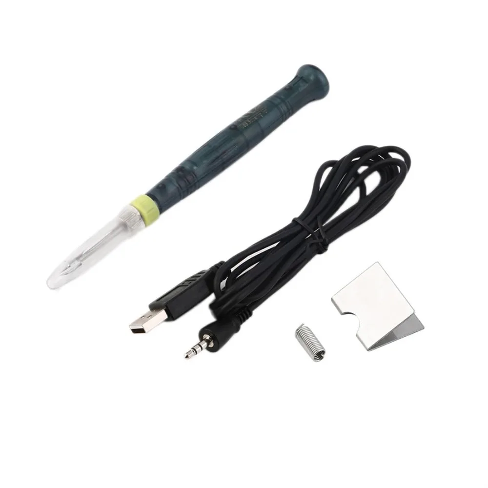 5V 8W USB Soldering Iron Pen Mini Tip Button Switch Electric Powered Soldering Station DIY Welding Equipment Tools