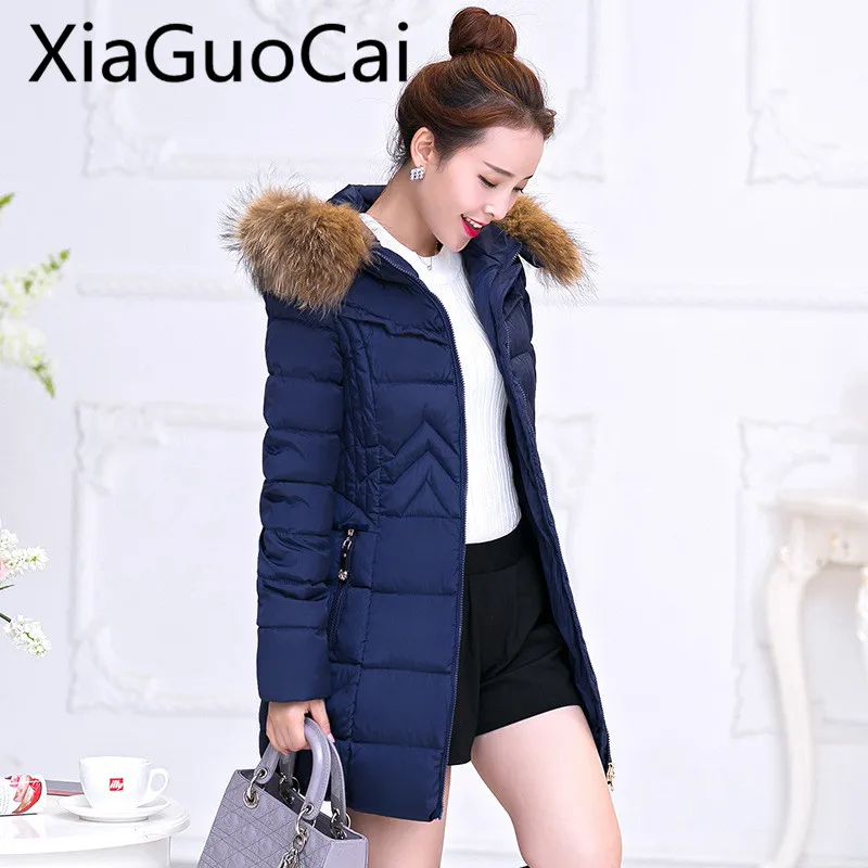 Winter Warm Women Parkas Long Cotton Slim Solid Female Overcoats Repair Waist Jacket Women's Thicker Cotton Padded Jacket