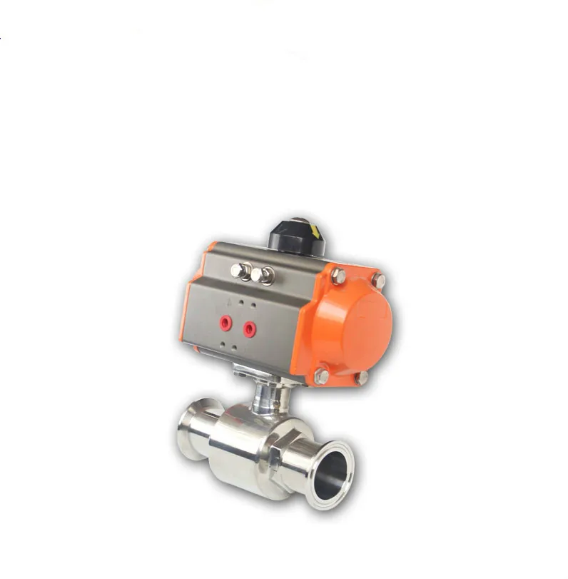 DN15 DN20 Sanitary Stainless 304   Pneumatic Ball Valve