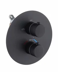 Thermostatic Shower Faucet Mixing Valve 2 or 3 Ways Concealed Easy-mount Box Brass Concealed Valve Wall Mount  IS044