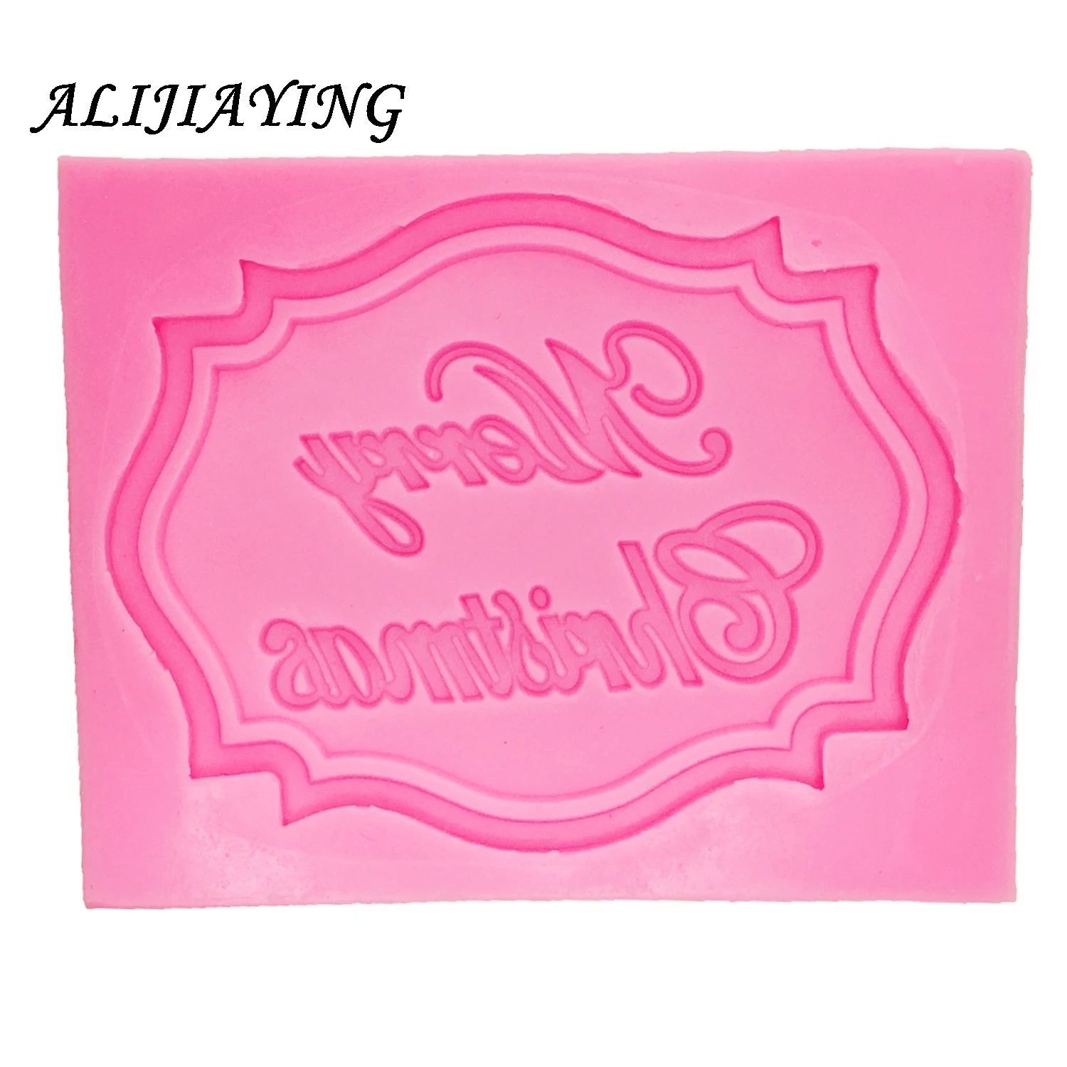 1Pcs Merry Christmas Letter form DIY Silicone Mold Chocolate Fondant Cake Decoration Tools Cake Baking Tools for kitchen D0281