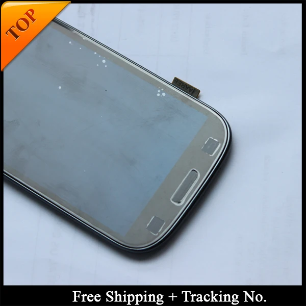 100% tested Super AMOLED  For Samsung S3 I9300 LCD Display For S3 NEO I9301 LCD Screen Touch Digitizer Assembly with frame