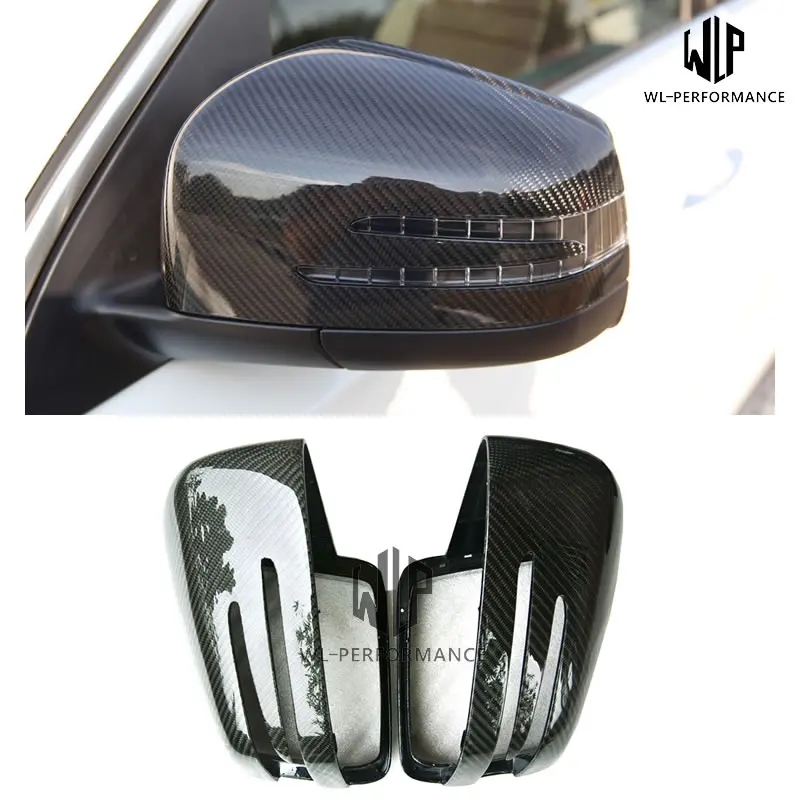 W164 High Quality Carbon Fiber Replacement Car Rearview Mirror Cap Cover Trim Fit For Merceders-Benz W164 ML300 Car Styling