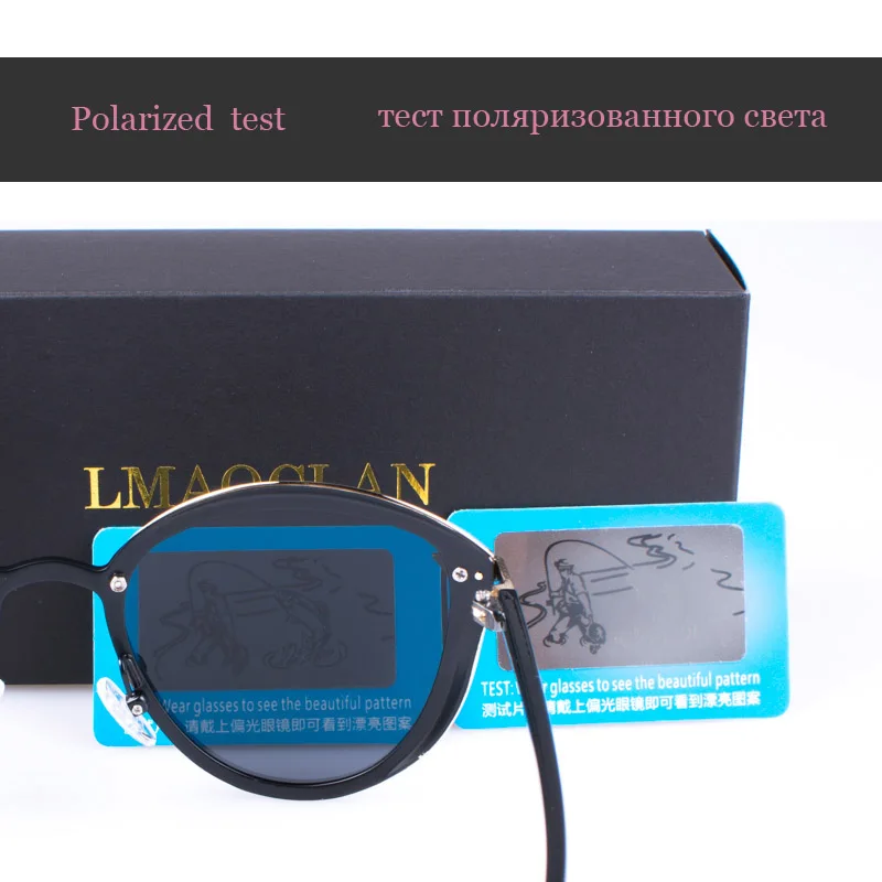 LMAOCLAN-Gafas de sol polarizadas para mujer, anteojos de sol femeninos, de lujo, a la moda, con diseño de ojo de gato, de marca Vintage