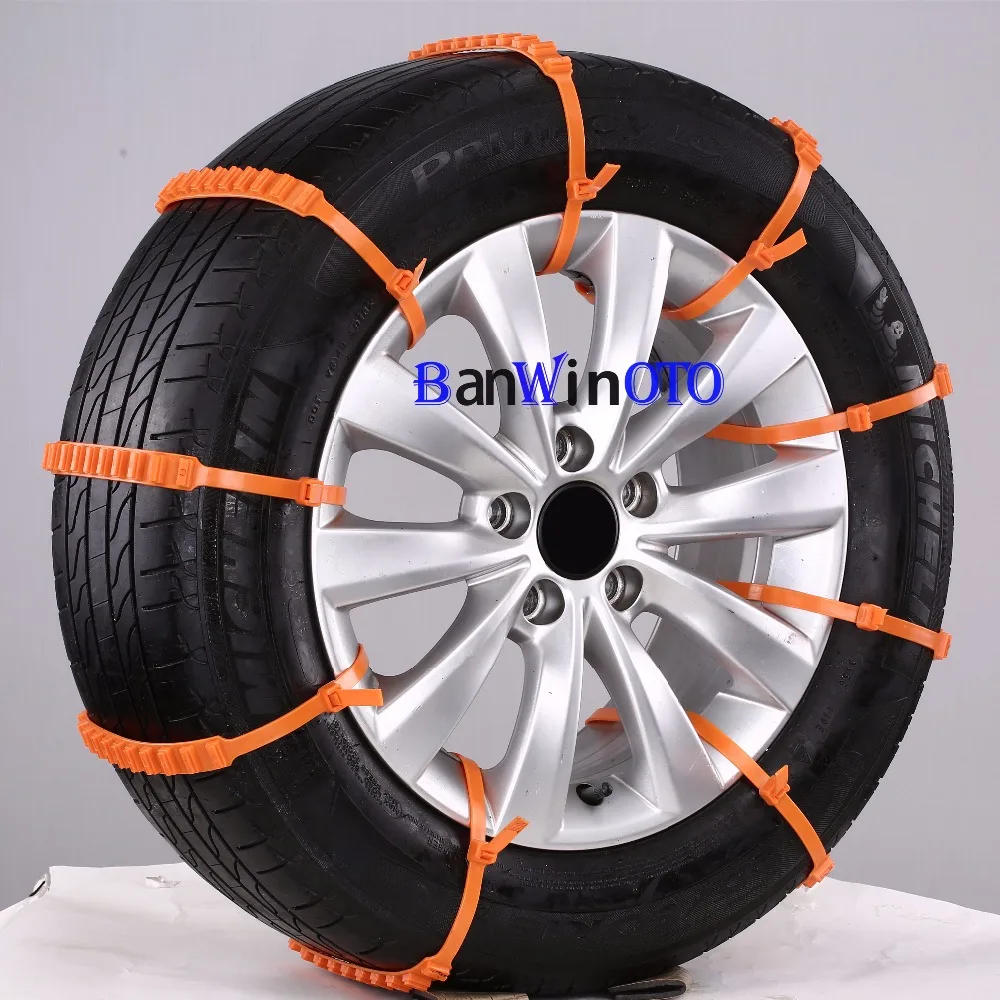 

BANWINOTO 10pcs Lot Car Universal Plastic Winter Tyres wheels Snow Chains For Cars/Suv Car-Styling Anti-Skid Autocross Outdoor