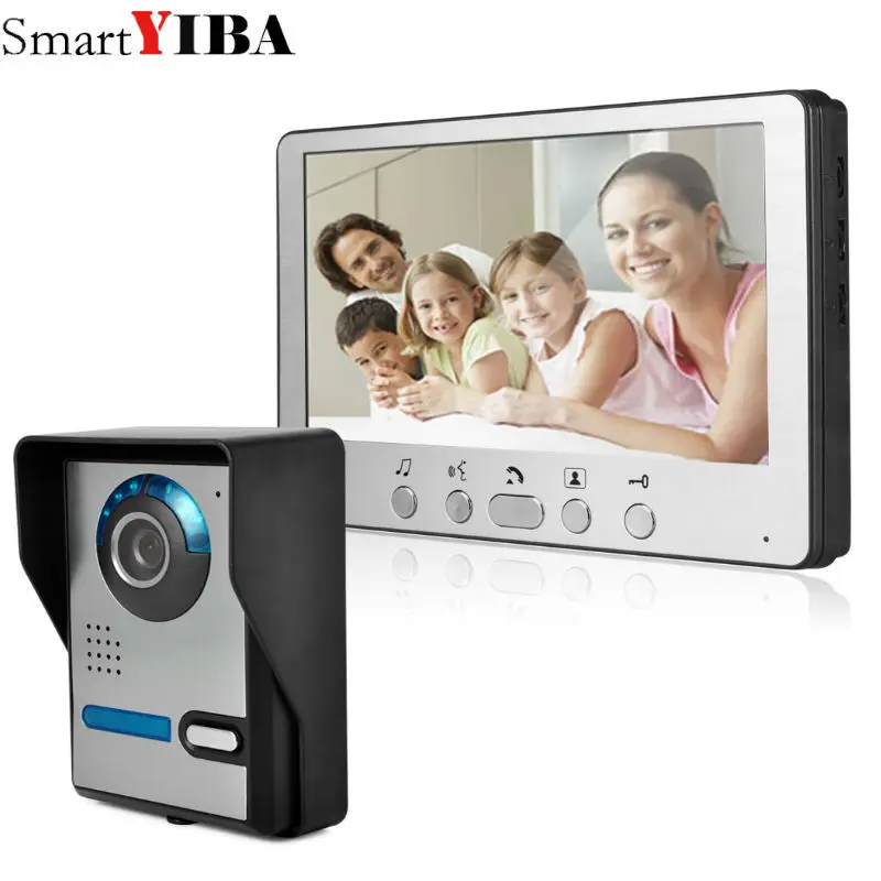 Video Intercom Doorbell Night Vision With Camera 7 Inch Monitors Interfone Timbre For Apartment Security Protection