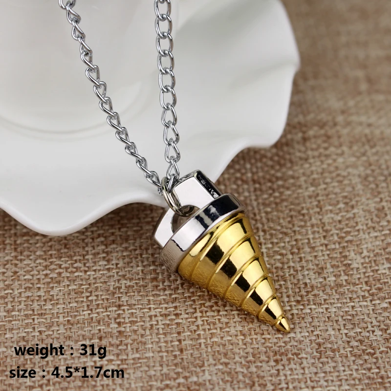 Anime Tengen Toppa Gurren Lagann Necklace Core Drill Cosplay Pendant for Women Men Jewelry Gift - Image 3