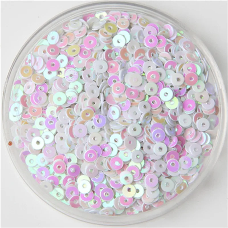 4mm Sequin Flat Round PVC Loose Sequins Paillettes Wedding Craft Housewear Furnishings Sew Lentejuelas DIY Accessory 2000pcs