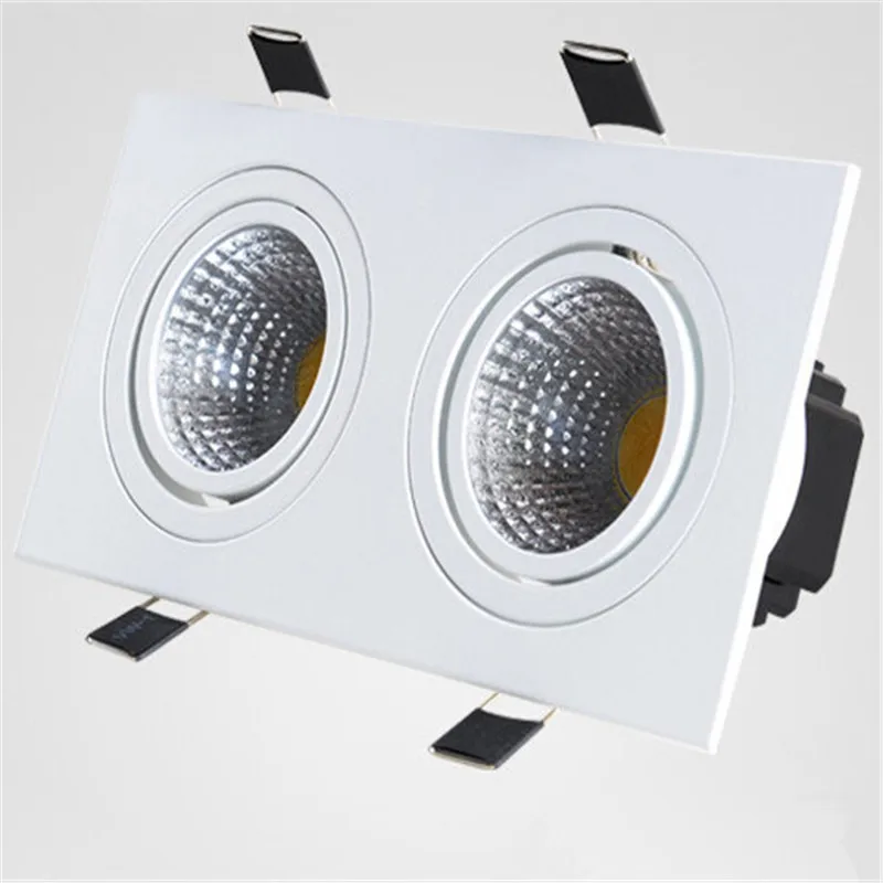 Hot sale 20W Dimmable 110V/220V Double LED Recessed Ceiling Down light +Driver Warm Cool White For Foyer Dinning room Kitchen