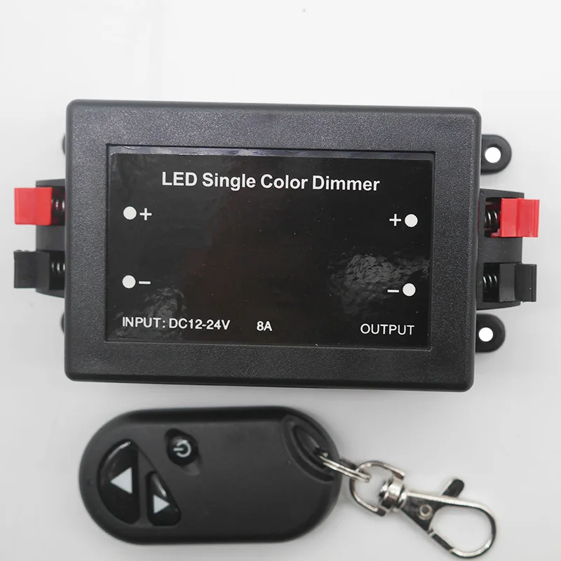 Imagem -03 - Mini Único Cor Dimmer Controller Fita Led Light Strip Lâmpada Chaves 12v 24v 5050 3528 3014 2835