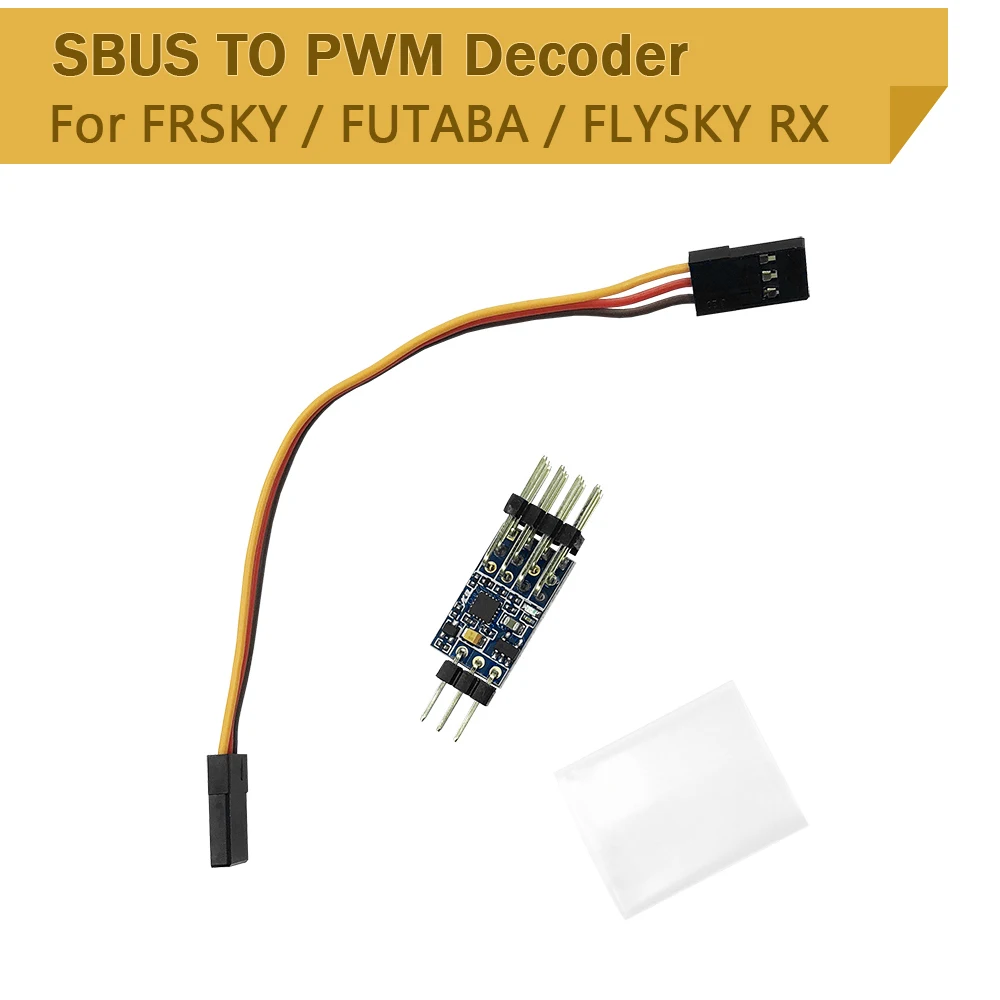 

SBUS To PWM Decoder for Futaba FrSky X4RSB R-XSR RX4R XM+ XSR R9MM Receiver