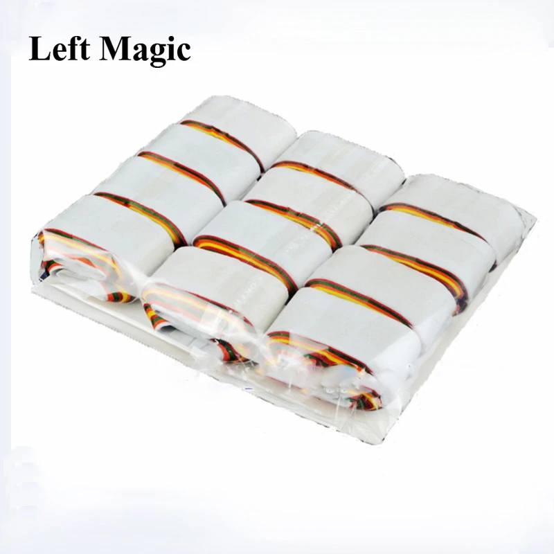 12 Coils/Lot Multicolored Mouth Paper Magic Tricks Colorful Mouth Coils Magic Prop Magician Supplies Illusion Magic Toys G8100