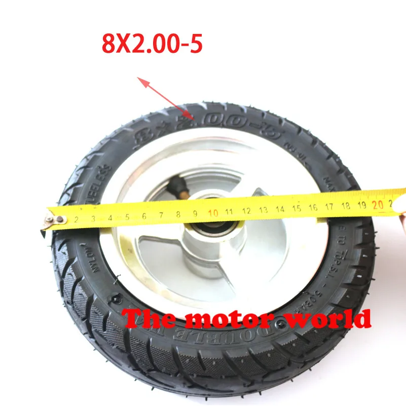 

1pc Solid Tubeless Tire Wheel Tyre 8X2.00-5 wheel hub Pocket Bike MINI Bike