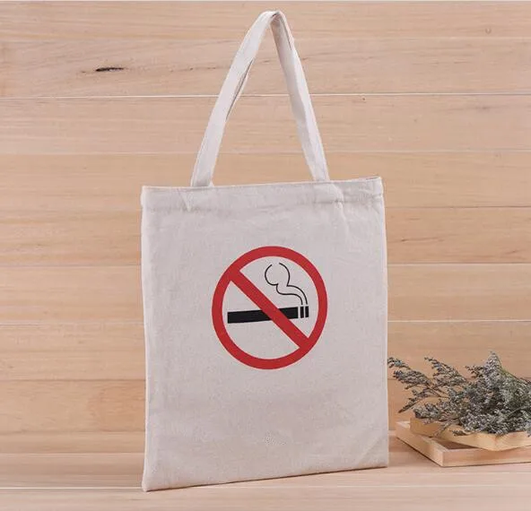 100 pcs/lot two colours customized Logo tote bag cotton , Canvas Fashion Women Shopping Bag Plain Nature Cotton Canvas Shoulder