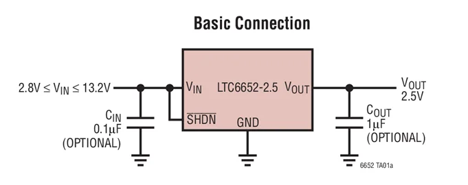 LTC6652AHLS8-2.5 LTC6652BHLS8-2.5 LTC6652AHMS8-5 LTC6652BHMS8-5 LTC6652 - Precision Low Drift Low Noise Buffered Reference