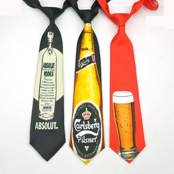 Corbata para hombre, taza de cerveza, corbatas divertidas, vestido Formal, regalo, camisa de boda, corbata de fiesta, diseño de marca de moda, ajustado, Club de negocios, 10 Cm