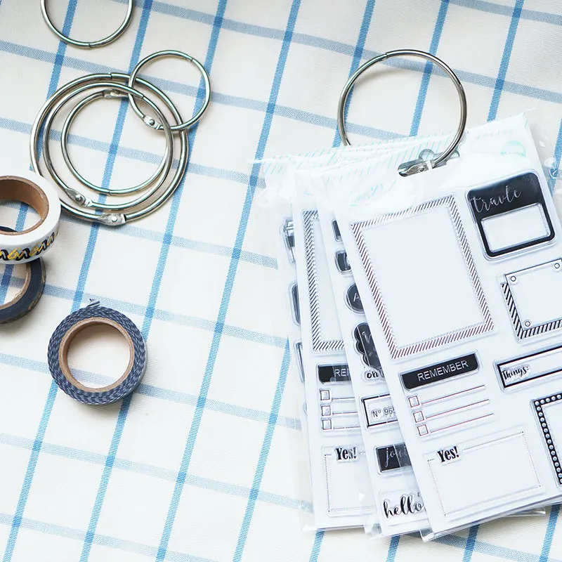 Buckle Loose Leaf Metal Binding Ring Binder Hinged Rings Handwerk Punch Ring Album Metal Book Rings