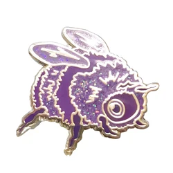 Bee Hard Enamel Pin
