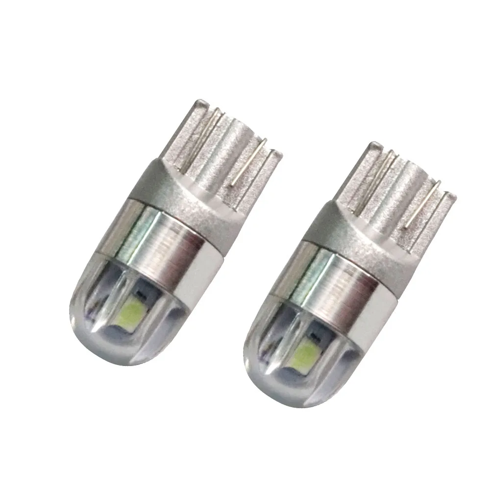 50 шт. T10 W5W Светодиодная лампа 2 smd3030 SMD 168 194 Автомобильные аксессуары Внутреннее освещение Лампа для чтения Авто 12 В Белый Янтарный Кристалл Синий Красный
